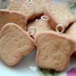 6pcs A toast of Bread Charms 